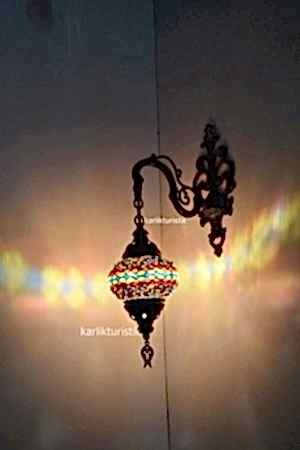 Mosaic Wall Lamp, Single Downward Decorative Wall Lamp, Authentic Lamp, Mosaic Lamp I-S-W-5400