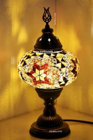 Mosaic Table Lamp ,Turkish Mosaic Lamp, Turkish lamp Shade , Turkish Handmade Lamp,- I-S-T 5002