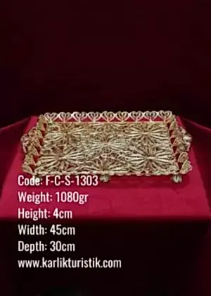 Osmanlı Bakır Telkari Tepsi 6’lı FCS 1303