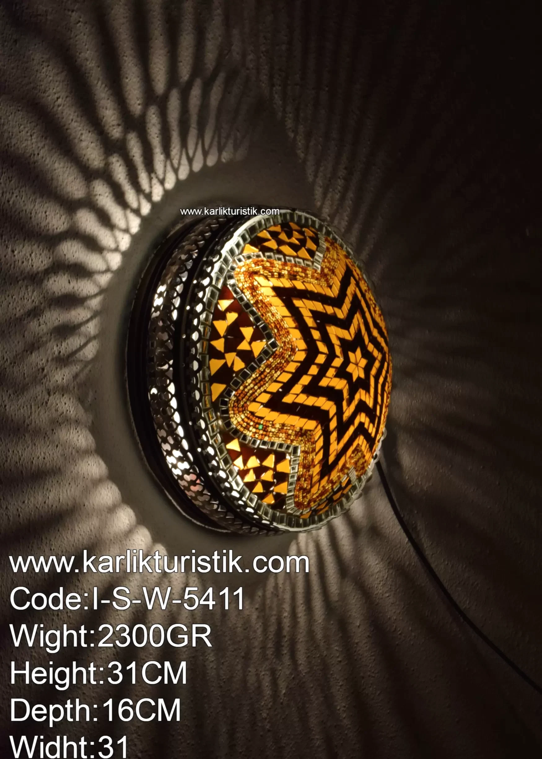 mosaic_wall_lamp_cailing_lamp_sconce_30cm_I-S-W-5411