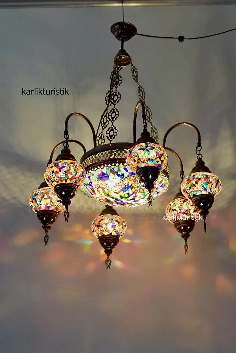 mozaik avize kollu set lamba1