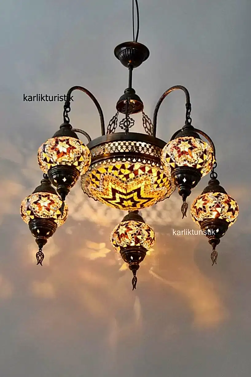mozaik avize kollu set lamba3