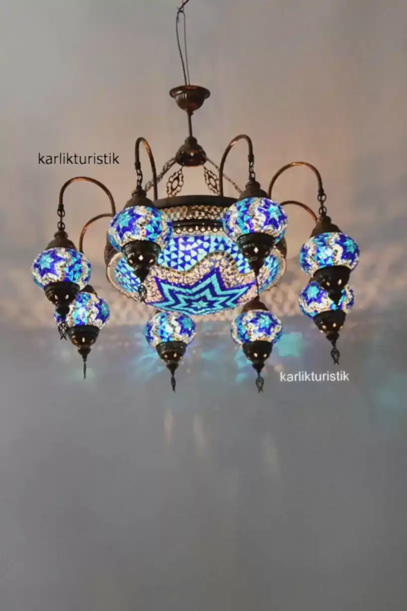 mozaik avize kollu set lamba4