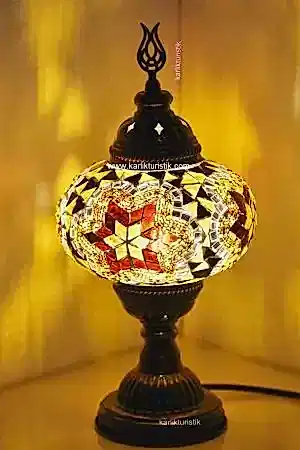 Mozaik Lamba ,mozaik Masa Üstü Lamba Metal Sıvama no3- I-S-T 5002