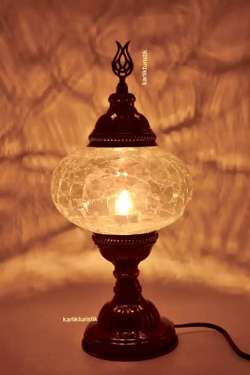 osmanlı sefaf masa lambası no34