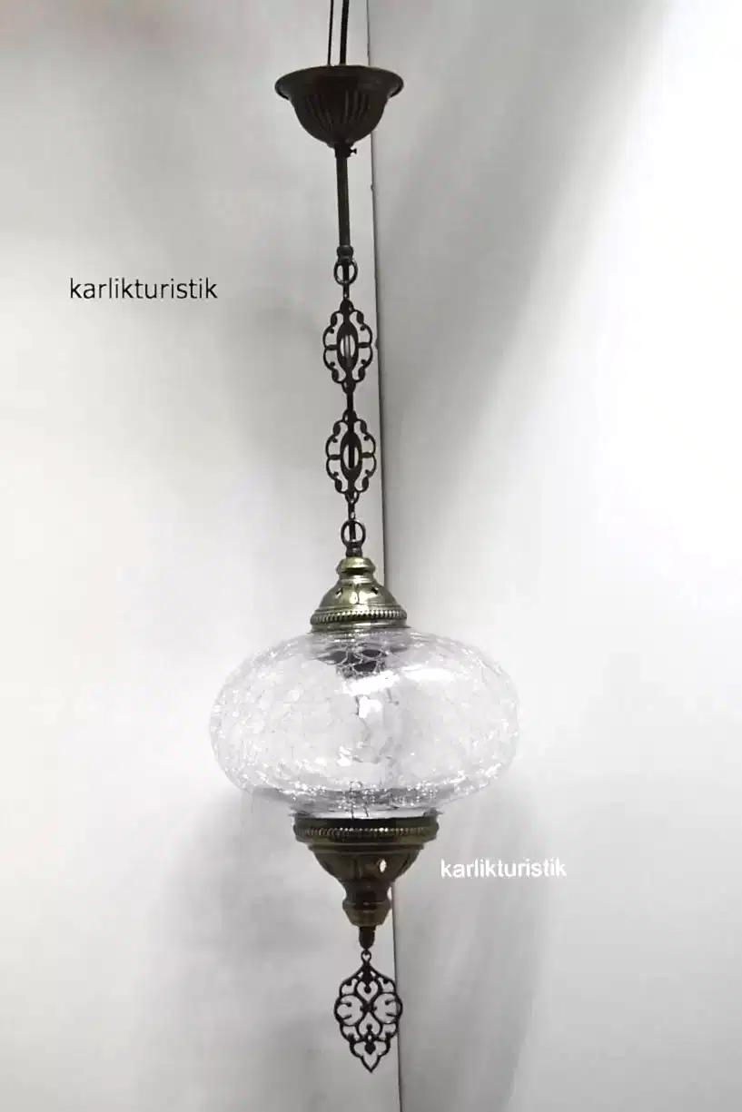 osmanlı tavan lambası tekli askılı büyük1