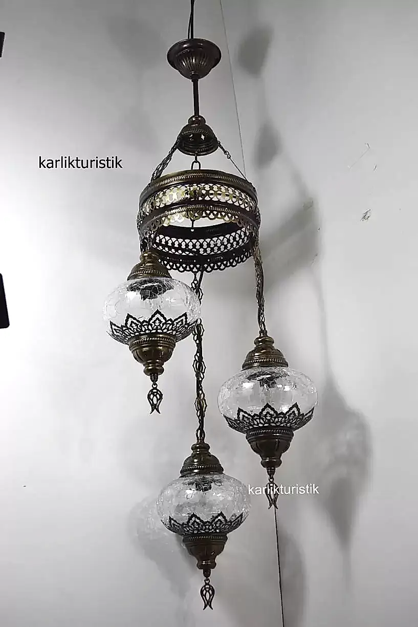 osmanlı tavan sarkıt lamba şefaf çatak metal4