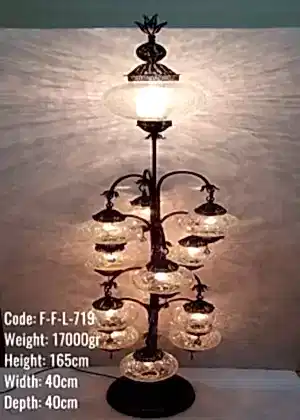 Butik Aydınlatma Otantik Telkari 13 lü   Lambader - F-F-L-719