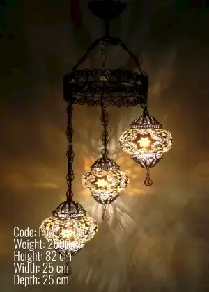 Mozaik Telkari 3'lü Helezon Set - F-M-C-300