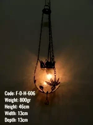 Osmanlı Askılı Bakır Telkari Küçük Top Lamba - F-O-H-606