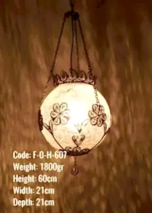 Osmanlı Askılı Baır Telkari 20 lik Top Lamba - F-O-H-607