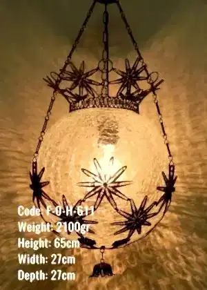 Osmanlı Askılı Bakır Telkari 25 lik Top Lamba - F-O-H-611
