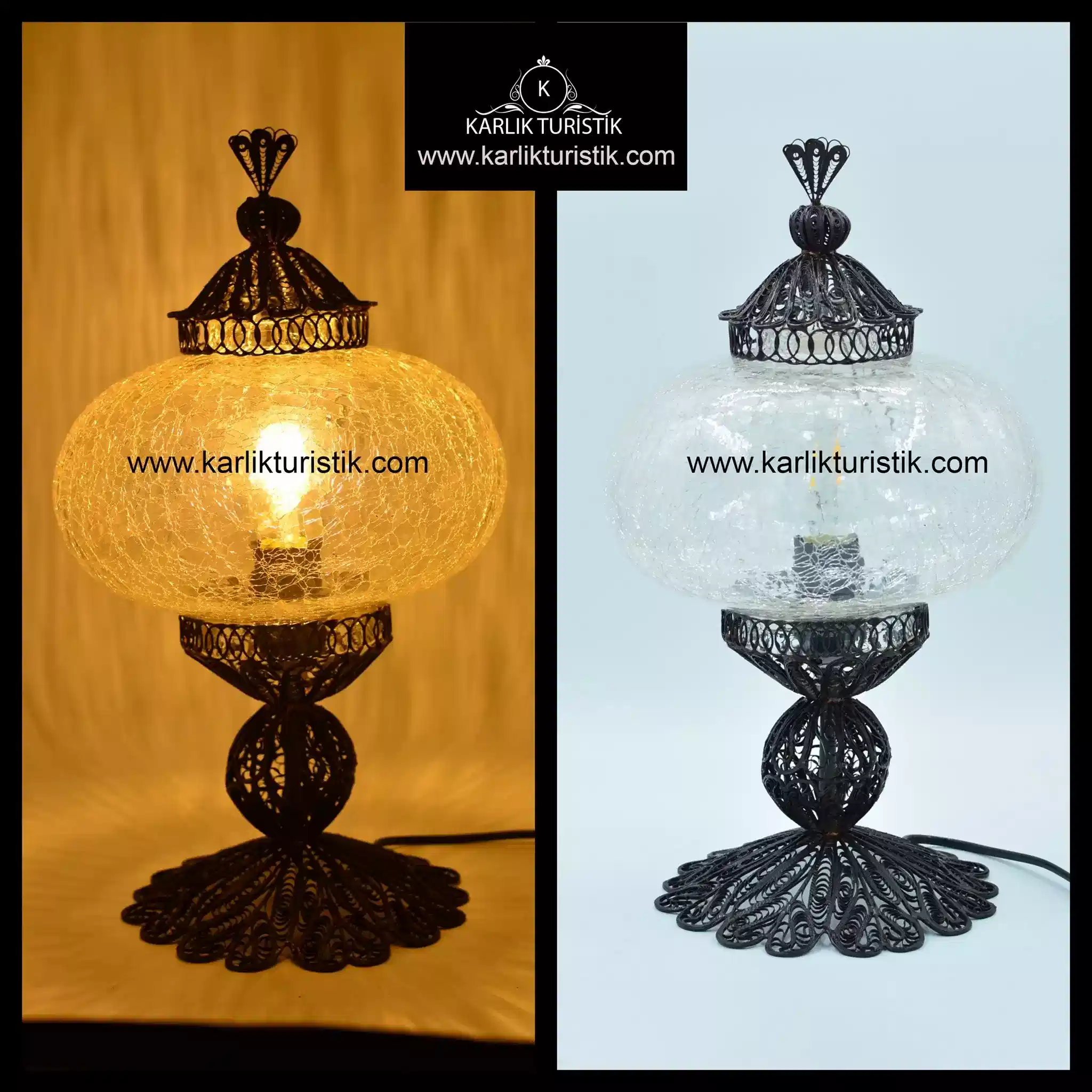 Ottoman Style Cracked Pattern Table Lamps,Decorative Table Lamp for Home,Turkish Lamp Table