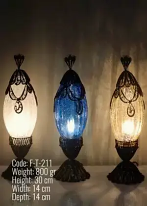 Telkari Mozaik Masa Lambası - F-T-211
