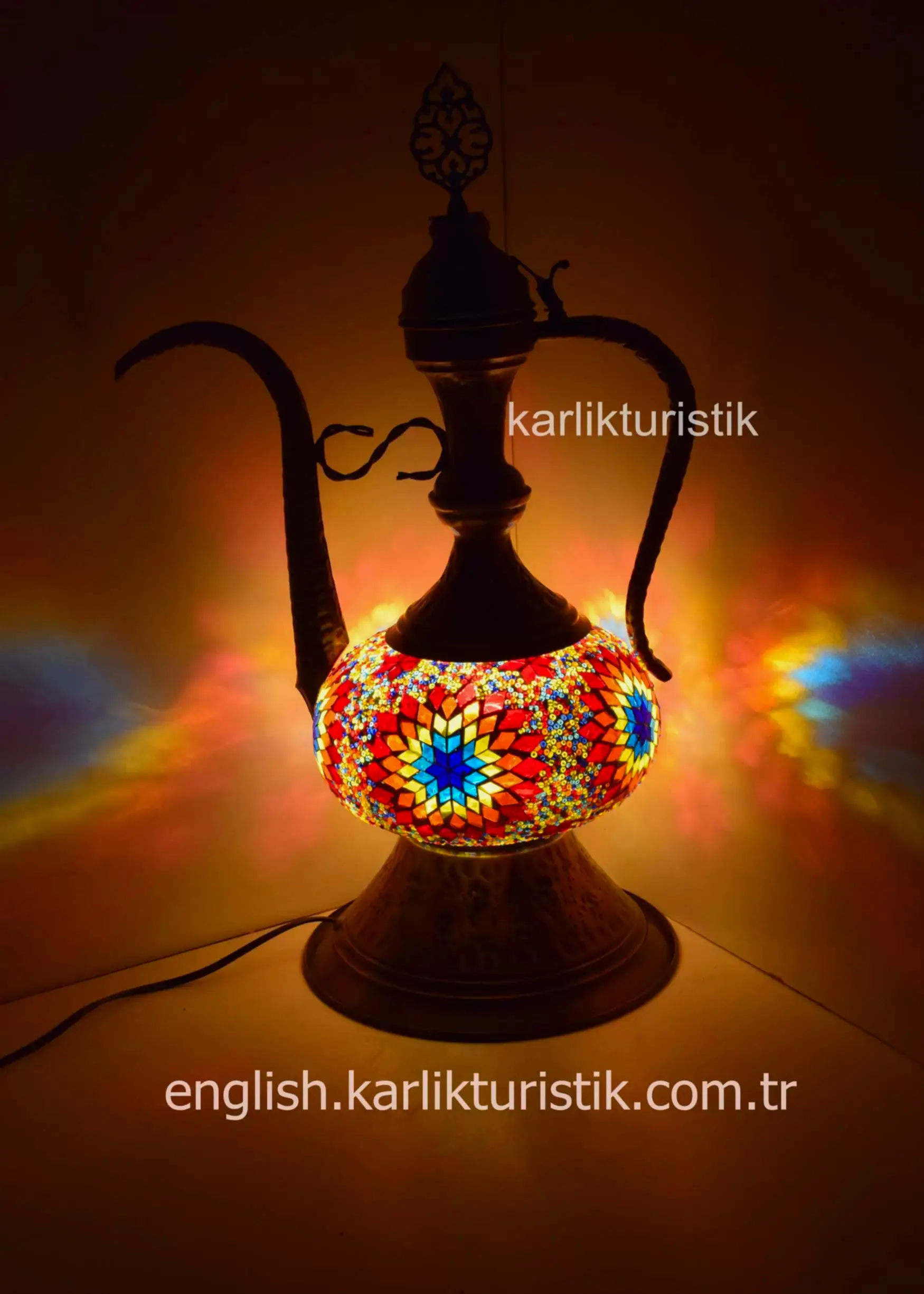 mosaic table lamp ,turkish lamp ewer11