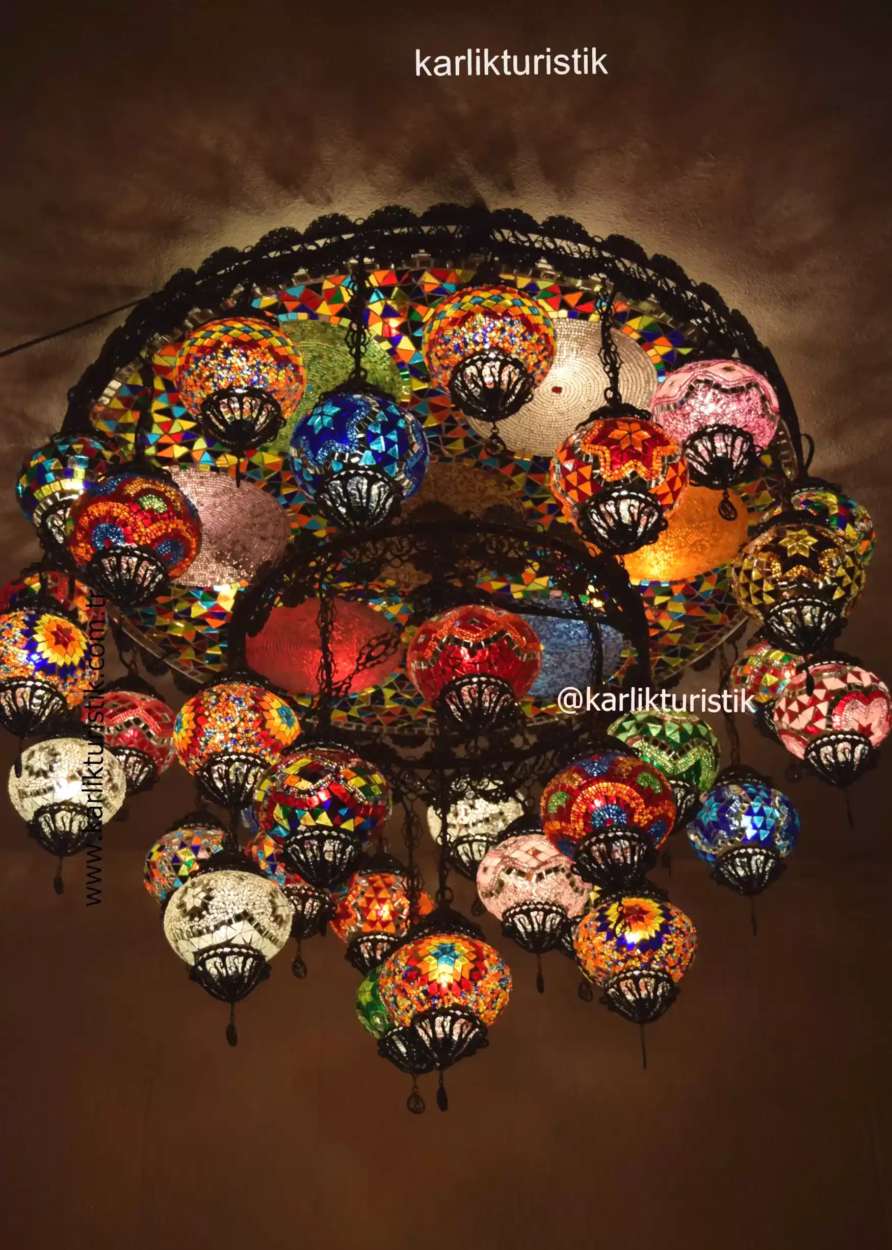 mosaic lamp chandelier 33 globe speical copper lamp filigree2