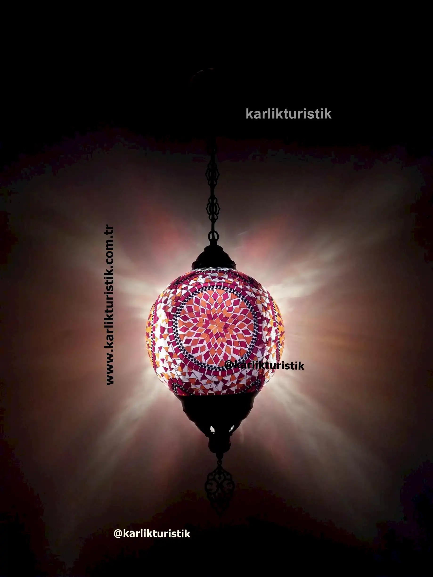 ball mosaic single haning lamp2