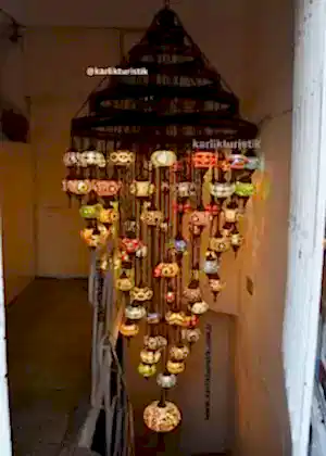 Büyük Avizeler, Villalar, Çift Merdivenli Evler, Otel Lobileri, Restoran iç tasarımı için zarif aydınlatma 87 cam mozaik avize